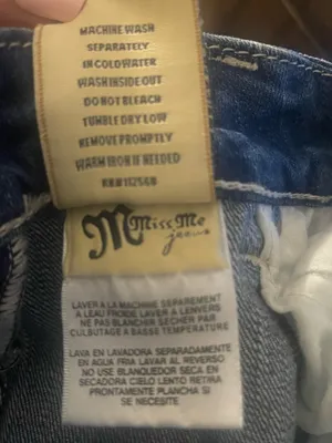 Y2K Miss Me Boyfriend Ankle Capri Jeans Silver Creek Embellished 29 thumbnail 6