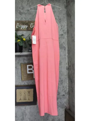 Julia Jordan Womens Knot-Neck Midi Halter Dress JJ38691 Melon Pink 14 thumbnail 2