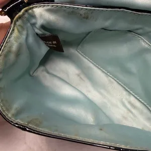 COACH Patent Leather Black Mini Purse Wristlet thumbnail 6