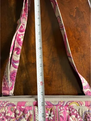 Vera Bradley Quilted Crossbody Bag in Pink Paisley Pattern thumbnail 13