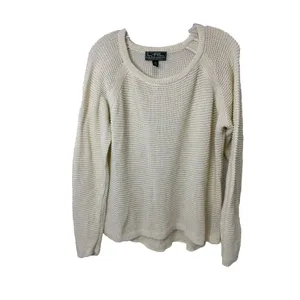 Lauren Ralph Lauren Crew Neck Pullover Knitted Sweater Woman's Size XL Cream.‎ thumbnail 2