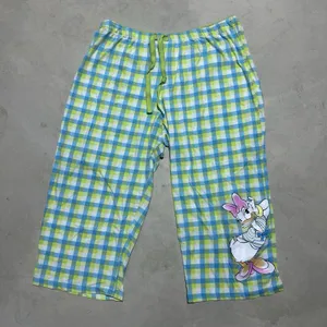 Blue Green Plaid Disney Youth SZ XL 16-18 Sleepwear Capri Pants Daisy Duck thumbnail 10