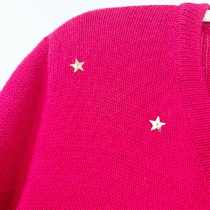 Bechamel Womens VTG Vintage Christmas Tree Ugly Christmas‎ Cardigan Sweater L thumbnail 4