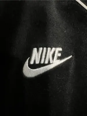Nike‎ Black Velour Retro White Piping Track Jacket thumbnail 6