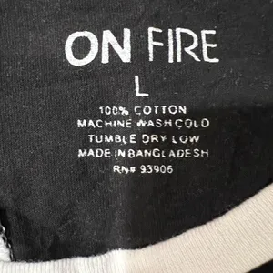 On Fire Womens Anime T-Shirt size L thumbnail 6