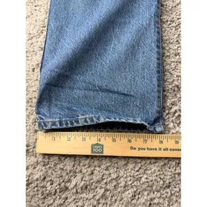 Zara Womens High Waisted Straight Leg Jeans Medium Wash Blue Size 12 EUR 44 thumbnail 3