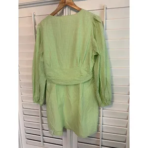 The Frolic Green And White Gingham Plaid Dress Size‎ 12 thumbnail 2