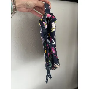 Vera Bradley Floral Quilted Lunch Bag Navy 90s Colorful Office Chic Prep School thumbnail 2
