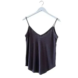 Chaser Revolve DOUBLE V NECK RIB CAMI BEAR Purple Women’s Top SZ M thumbnail 2
