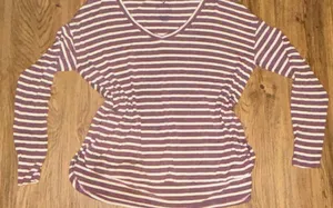 American Eagle Soft And Sexy Striped Long Sleeve Top thumbnail 1
