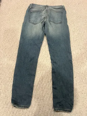 Free People Women's Skinny Jeans in Washed Blue thumbnail 2