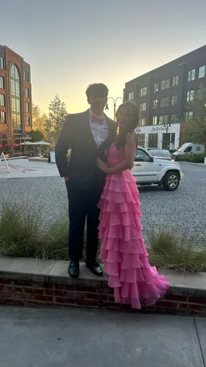 Pink Sherri Hill Prom Dress thumbnail 2