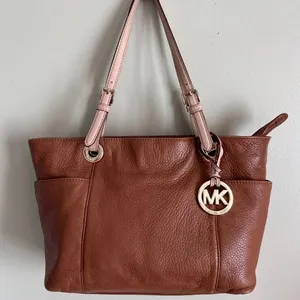 Michael Kors Pebbled Leather Tote Bag thumbnail 3