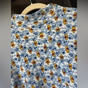 Vintage 90s Winnie The Pooh mockneck sweater long sleeve tee floral print disney thumbnail 5