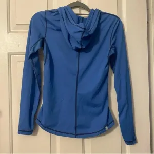 NIKE Women's Half Zip Blue Dri-Fit Running Athletic Hoodie Sweatshirt Size Small thumbnail 2