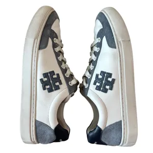 Tory‎ Burch Color Block T Logo Leather Sneakers 9.5 Box Style 161131 thumbnail 9