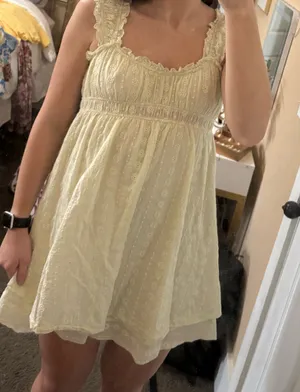 Yellow mini dress thumbnail 1