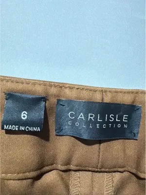 Carlisle Collection Women's Brown Dress Pants Size 6 thumbnail 6