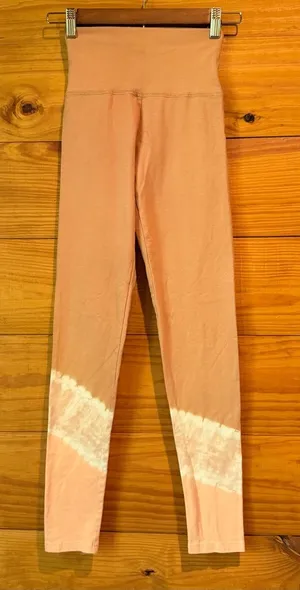 Aerie Offline OG Original High Rise Leggings 27” Pink Tie Dye Extra Small XS thumbnail 1