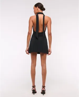 Abercrombie Black Halter Mini Dress thumbnail 2