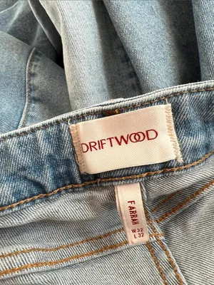 Driftwood Farrah Flare Two Tone Denim Jeans 32 thumbnail 4