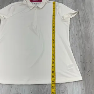 Tommy Bahama Active White Short Sleeve 1/4 Zip Golf Tennis Polo Shirt Large thumbnail 9