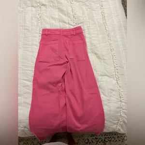 ZARA marine straight pink jeans thumbnail 5
