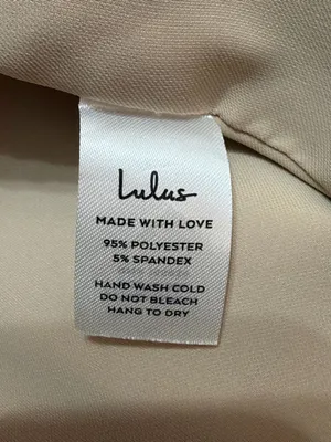 NWT Lulus Women’s Miss Punctuality Taupe Lightweight Open Front Blazer Size M thumbnail 7