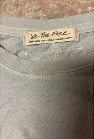 Free People T-Shirt Oversized XS light blue thumbnail 2