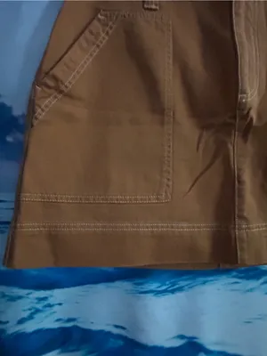 Old Navy Copper-Brown Utility Mini Denim Skirt SZ 12 NWT thumbnail 5