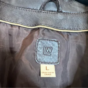 Vintage Y2K Wilson’s Leather Chocolate Brown Tailored Leather Jacket Size Large thumbnail 2