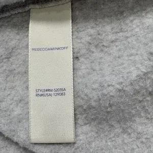 Rebecca Minkoff Sweatshirt Womens Feminista Graphic Gray L Pullover Fleece‎ thumbnail 5