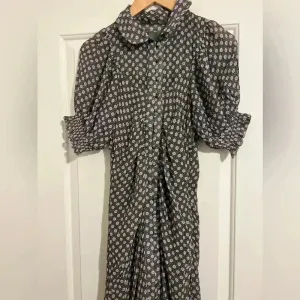 Anthropologie Puff Sleeve Twee‎ Mesh Midi Floral Feminine Dress Cottagecore Boho thumbnail 6