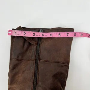 Bare Traps Women's Stiller Riding Boots dark Brown Knee High Buckle Zip size 8 thumbnail 4