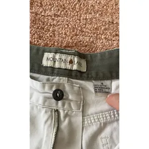 Vintage Mountain Lake Ivory Carpenter Shorts Women’s 18 Cotton Utility Pockets thumbnail 2