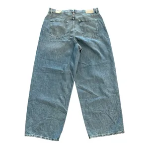 FREE PEOPLE WE THE FREE Cora Slouchy Jean Mid Rise Button Fly Meadow NEW thumbnail 6