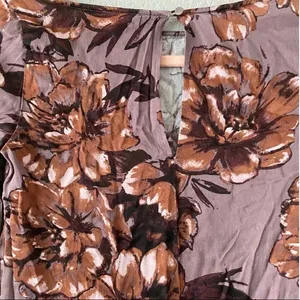 Leith Ladies Purple Floral‎ Tunic Mini Dress Flare Sleeves XS thumbnail 9