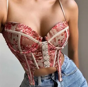 Floral Corset Top Multi Size M thumbnail 1