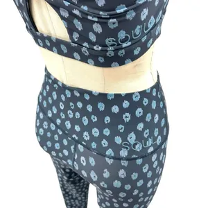 SOUL BY SOULCYCLE Ditsy Cheetah Milestone Legging & Sports‎ Bra Set Size S/M thumbnail 7