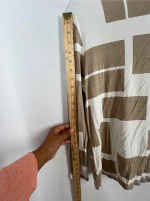 Pashmina Abstract Geometric Bamboo Long Sleeve Top Size M thumbnail 11