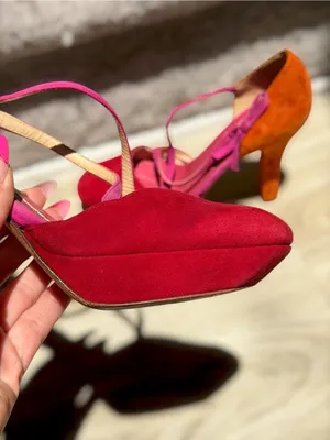 Kate Spade New York Colorblock‎ Suede D’Orsay Platform Pumps Bow Heels Pin Up thumbnail 16
