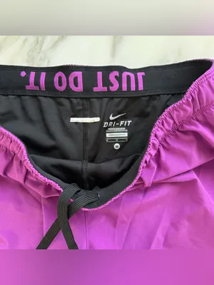 Nike Women's Purple Dri-FIT Running Shorts • Sz M thumbnail 5