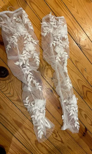 Sleeves for wedding dress White thumbnail 1