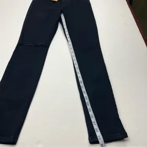 Reformation High And Skinny Jean Faded Black Destroyed Denim Womens Size‎ 27 NEW thumbnail 8