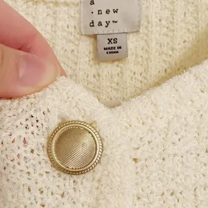 A New Day Beige Cream Knitted Minimalistic Lady Jacket Cardigan thumbnail 7