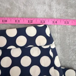 J.Crew Pencil Skirt Workwear Preppy Polka Dot Stretch Cotton Navy Cream Size 4 thumbnail 7
