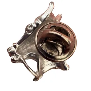 Vintage Silver Tone Western Horse Head Lapel Pin and Cowboy Boot‎ Brooch Set thumbnail 3
