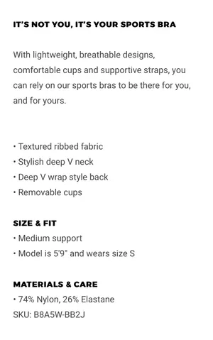 Gymshark Ribbed Sports Bra - Navy thumbnail 10