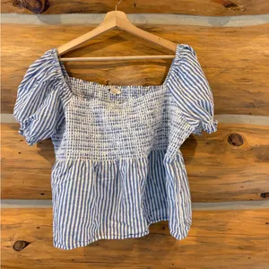 American Eagle Puff Sleeve Smocked size XL thumbnail 2