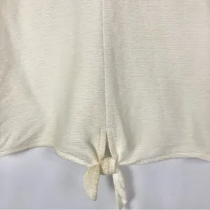 Madewell Texture & Thread White Tie‎ Front Tank Top M thumbnail 5